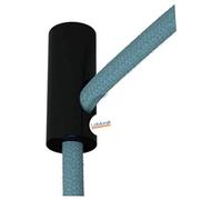 Décentrateur, crochet de plafond ou mural. Couleurs noires, blanc et transparent en plastique, pour câble électrique en tissu/textile. Lot de 5/10 pièces (3 pièces noires)