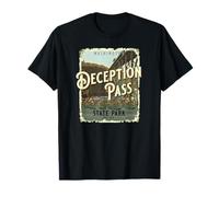 Deception Pass State Park Oak Harbor Washington Vintage T-Shirt