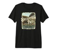 Deception Pass State Park Oak Harbor Washington Vintage T-Shirt Haut de Gamme