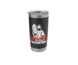 Déceptions : vous êtes tous un mème Funny Jesus Facepalm Gobelet isotherme en acier inoxydable double paroi