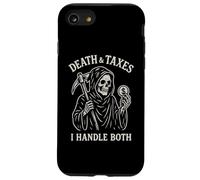 Décès et impôts : Je m'occupe à la Fois de L'Agent spécial de l'IRS Grim Reaper Coque pour iPhone SE (2020) / 7/8