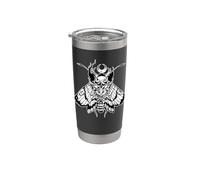 Décès : Head Moth Demon Devil Moon Gobelet isotherme en acier inoxydable double paroi