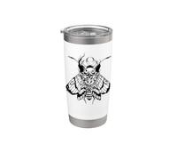 Décès : Head Moth Demon Devil Moon Gobelet isotherme en acier inoxydable double paroi