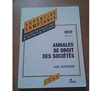 Decf Épreuve N°1 Droit Des Sociétés - Annales 1997