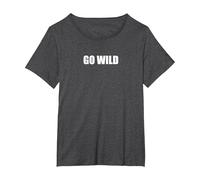 Déchaînez-Vous T-Shirt, Femme Grandes Tailles, Chiné Foncé, 4X