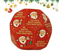 d'échange de Cadeaux de Noël - Jeu de Famille Festif, Jouet de dés d'hésiation | de fête Portable avec Une fonctionnalité de Jeu Facile, thème du Père Noël Célébration des dés Game pour Amis