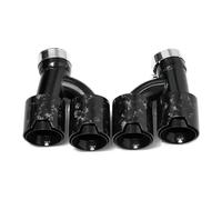 D'échappemen Embout D'échappement Voiture Quad Pour BMW G30 G31 535i 528i 530i 2018 Pour M5 Look Buse Silencieux Fiber Carbone Embouts Système Tuyau SortiesTuyau(C F J)