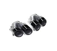 D'échappemen Embouts Silencieux D'échappement Pour Mercedes Pour Benz GLB X247 GLB220 GLB250 GLB35 GLB45 Réaménagement Pour AMG 2020+ Réglage Buse VoitureQueue(Silver Set A)