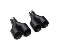 D'échappemen Système D'embout D'échappement Silencieux Acier Inoxydable Noir Mat Type Y Pour GTI Pour MK7 Buse Pour Golf 7 2 Pièces/lot VoitureQueue(ID60MMOD101MM)