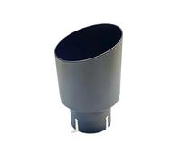 d'échappement 1 Pièce 89mm 101mm Voiture Acier Inoxydable Système Universel Tuyau D'échappement Queue Gorge Simple Droite Silencieux Pointe Embout Echappement(70mm-101mm)
