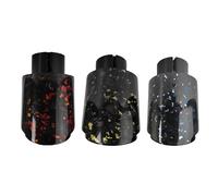 d'Échappement 1 Pièces Universel Voiture Forgé Carbone Queue Gorge Acier Inoxydable Silencieux Brillant Embout Buse D'échappement Voiture Tuyau D'Extrémité(Blue 60mm-89mm)