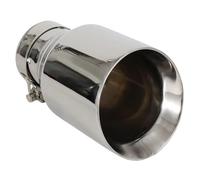 d'échappement Acier Inoxydable Embout d'échappement Universel en Acier Inoxydable, entrée (63mm) Sortie (89mm), 1 pièce, Accessoires de Voiture enjoliveur d'échappement(in 63MM Out 89MM)