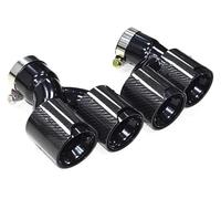 d'échappement adaptateur tuyau Pour BMW Pour Série 5 525i 528i 530i G30 G31 2018 Embout D'échappement Double Forme H(Carbon Fiber D)