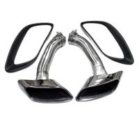 d'échappement adaptateur tuyau Pour BMW Pour X6 Pour E71 2008-2013 Tuyaux D'échappement Voiture Modification Tuyau Silencieux À Embout Queue Quadruple Bouche(C)