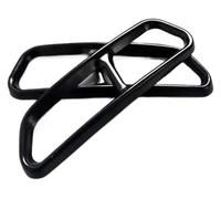 d'échappement arrière type tuyau Pour A6 A7 C7 2016-2018 2 Pièces En Acier Inoxydable Silencieux D'échappement Arrière Couvercle De Tuyau Décoration Tuyaux D'extrémité Voiture(Black)