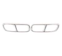 d'échappement arrière type tuyau Pour Volvo Pour XC90 2016-2019 Garniture Sortie De Silencieux Arrière Tuyaux D'extrémité Couvercle Tuyau D'échappement Voiture Acier Inoxydable(Silver)