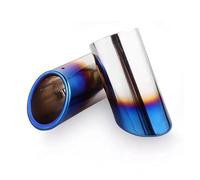 d'échappement Couvercle Pointe Silencieux D'échappement Voiture Inoxydable Chromé Pour VW Pour TIGUAN 5N Pour PASSAT B7 Pour CC Tuyau d'échappement(76mm Blue)