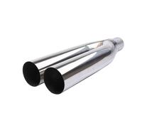 D'échappement Embout D'échappement Universel Personnalisé 19 Pouces Double Embout D'échappement À Souder Installation Pour Voitures SUV Camions Et Camionnettes Extrémités Tuyau(51mm-76mm-483mm)
