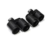 D'échappement Embout Silencieux Pour BMW G20 G21 330i 330d 320d Système D'échappement À Double Sortie Silencieux Embout D'échappement Quad En Fibre De Carbone Acier Inoxydable(A Carbon Fiber 3)