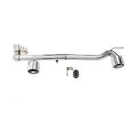 D'échappement Embout Silencieux Pour BMW Série 3 320i 325i 330i E92 E90 Échappement MT Pare-chocs Double Sortie Silencieux Système D'échappement Acier Inoxydable Fibre De Carbone(Silver B)