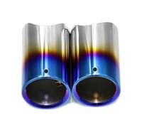 D'échappement Embout Silencieux Tuyau Embout D'échappement Buse Silencieux Accessoires Pour BMW Série 5 520i 523i 525i 528i 530i 535i 535d F10 F11 F18 E60 E61 E39 E28 E12(L R Black B)