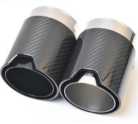 d'Échappement Embout Silencieux Voiture Carbone Chromé Brillant Tuyau D'échappement 140mm Long Avec REM Pour Véhicule 1 Pièce Voiture Tuyau D'Extrémité(76-93 chrome)