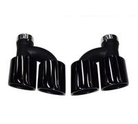 d'Échappement Ensemble 2 Pièces Tuyau D'échappement Inoxydable Double Sortie Pour A4 Pour A5 Pour A6 Pour A7 S4 S5 S6 S7 Embout 60mm Voiture Tuyau D'Extrémité(Brown)