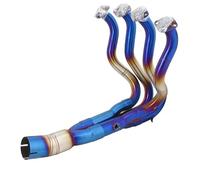 déchappement Pour Ninja Pour ZX6R 636 2009 2010 2011 2012 2013 Échappement De Moto Systèmes D'échappement Slip On Tuyau Liaison Avant Connecter Le Silencieux