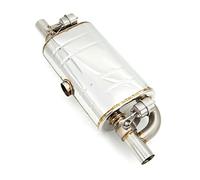 d'échappement Silencieux D'échappement Électrique À Valve Variable, Bouton Télécommande, Acier Inoxydable, En Forme T, Un Sur Deux Sorties Embout Echappement(63MM Muffler only)
