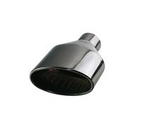 D'échappement Silencieux Embout D'échappement Universel Pour Voiture En Acier Inoxydable Poli Sortie Ovale Ou Roulée Inclinée(H0DJ3027f-R)