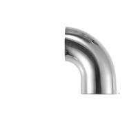 D'échappement Silencieux Tube Coudé À 90° Pour Tuyau D'échappement De Voiture 1 Pièce 19 Mm 25 Mm 32 Mm 38 Mm 63 Mm En Acier Inoxydable 304(63mmOD 120mm 90mm)