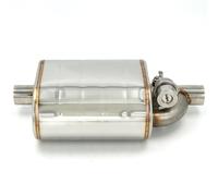 d'échappement Système D'échappement Universel Pour Voiture, Valve À Vide, Kit Tuyau, Silencieux Variable, En Acier Inoxydable, 51, 63, 76 Mm Embout Echappement(51MM Muffler left)