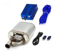 d'échappement Système D'échappement Universel Pour Voiture, Valve À Vide, Kit Tuyau, Silencieux Variable, En Acier Inoxydable, 51, 63, 76 Mm Embout Echappement(63MM WithVacuum Pump)