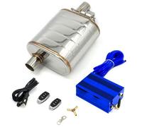 d'échappement Système D'échappement Universel Pour Voiture, Valve À Vide, Kit Tuyau, Silencieux Variable, En Acier Inoxydable, 51, 63, 76 Mm Embout Echappement(70MM WithVacuum Pump)