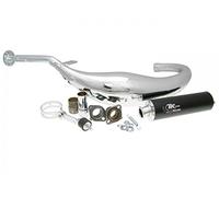 D'échappement Turbo Kit Carreras 80 Chrome Pour Derbi D50B0, EBE, EBS