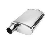 D'echappement Universel 2.5 "63mm Centre/Déport Silencieux D'échappement Tuyau Résonateur Voiture Silencieux D'échappement Queue Tube Silencieux Tuyau Flexible