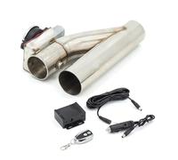 d'échappement Valve D'échappement Électrique À Unique, Tuyau Y Acier Inoxydable, Vanne Marche/arrêt Découpe Électronique Avec Télécommande Embout Echappeme(2.75inch type 1)