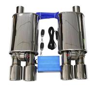 D'échappement Voiture Kit Tuyau Commande Soupape Vide Pour Système D'échappement Voiture Silencieux Variable Universel Acier 51 63 76 Mm 1 À 2 Pièces(76MM C)
