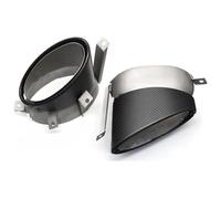 D'échappement Voiture Pour R8 V10 2010 2011 2012 2013 2014 2015 Embout D'échappement Ovale En Fibre Carbone 1 Paire(Oval Style)