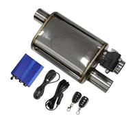 D'échappement Voiture Silencieux Voiture Acier Inoxydable Système D'échappement Soupape Électrique Kit Tuyau Commande Buse Carbone Angle Réglable(LEFT 51MM A)