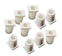 Décharge de traction de câble en caoutchouc pour outils électriques et appareils ménagers comme embout de protection anti-torsion en noir ou blanc pour 2 8 à 5 6 mm 10 pièces (3,5 mm - noir)