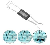 Déchargeant l'outil universel de décapant de commutateurs d'acier inoxydable pour le clavier de jeu extracteur noir Durable pratique de Keycaps 2 dans 1