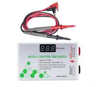 Déchargeur de condensateur, outil de décharge rapide 10-1000 V pour protection des électriciens, voltmètre numérique, testeur de tension CC/AC avec sonde de test (bleu)