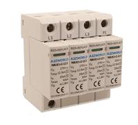 Déchargeur de surtension modulaire, SPD Type 1+2 T1+T2 B+C, 3P+N de 4 modules DIN, 25 kA-50 kA 12,5 kV AC275 V, IP20 IEC61643-11