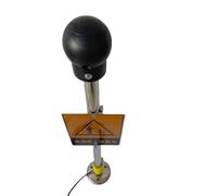 Déchargeur statique de corps humain de sortie de signal sonore et lumineux vertical Déchargeur statique de liaison de contrôle d'accès antidéflagrant industriel