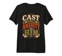 Déchargez-Le de Toute Votre anxiété 1 Pierre 5:7 Écriture biblique T-Shirt Haut de Gamme