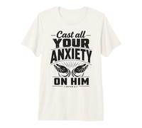 Déchargez-Le de Toute Votre anxiété 1 Pierre 5:7 Écriture biblique T-Shirt Haut de Gamme