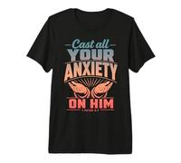 Déchargez-Le de Toute Votre anxiété 1 Pierre 5:7 Écriture biblique T-Shirt Haut de Gamme