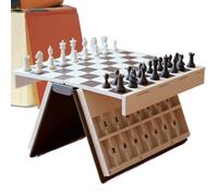 D'échecs Magnétique Imprimé en 3D, Jeu D'échecs Pliable Forme Livre, Jeu D'échec Portable Et Compact, Adapté Aux Adultes, également Cadeau Décoratif pour Maison Ou Bureau