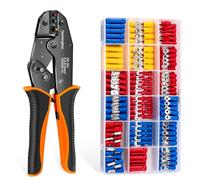 Dechengbao Outils à sertir isolés 0,5-1,5/1,5-2,5/4-6 mm² (A.W.G. 20-10) Outil à sertir avec 370 terminaux. Convient pour réparation de câblage électrique, etc